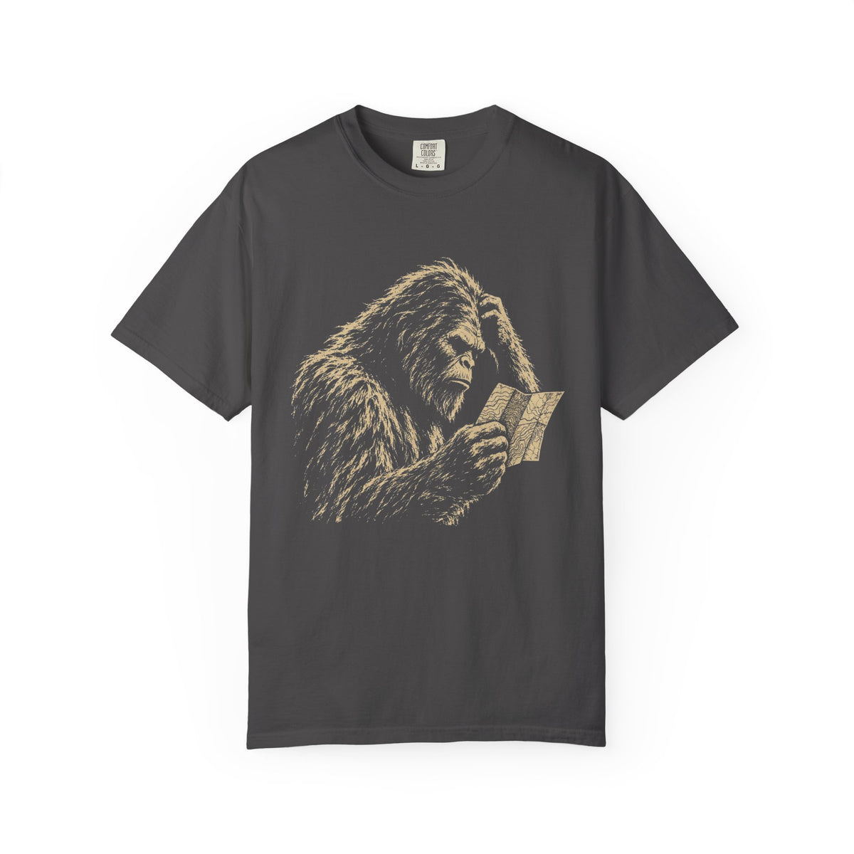 Bigfoot With Map T-Shirt