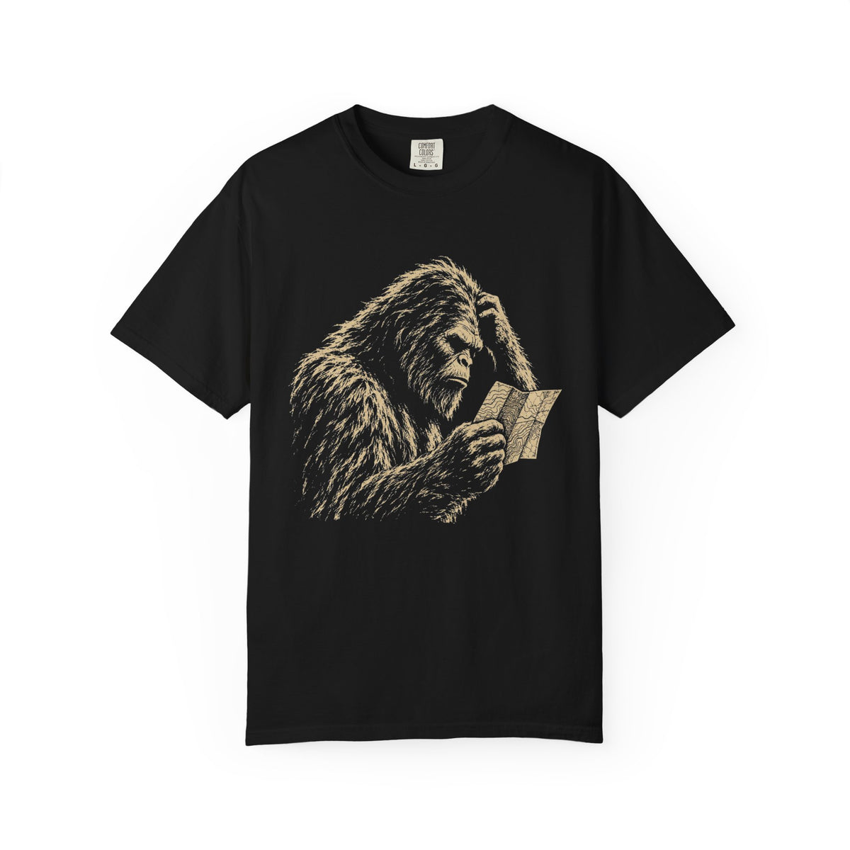 Bigfoot With Map T-Shirt